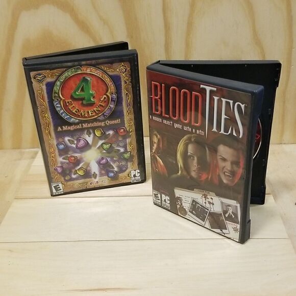 Blood Ties PC CD-Rom and eGames 4 Elements: A Magical Matching Quest bundle - Picture 1 of 5